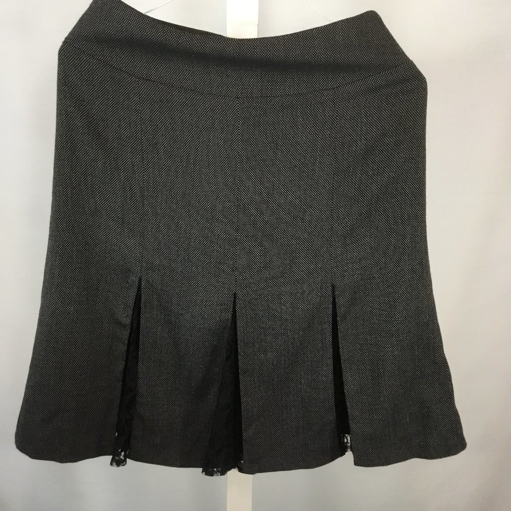 Conrad C Tweed and Lace Skirt